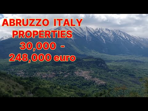#102 - 30,000-248,000 EURO ABRUZZO ITALY HOMES FOR SALE in CARAMANICO TERME. Let's visit the village