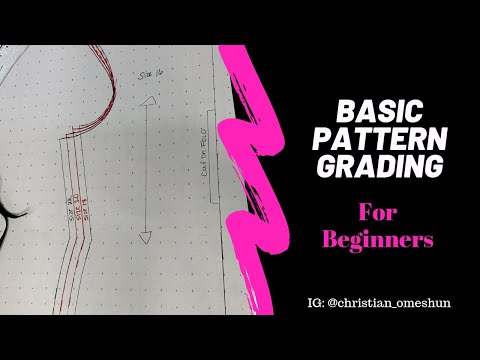 Basic Pattern Grading for Beginners| CHRISTIAN OMESHUN TV