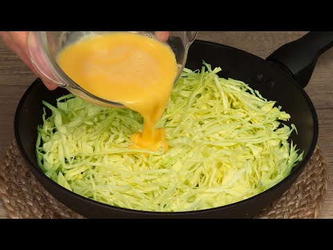 Mix eggs with cabbage! I learned this trick in a fancy restaurant!