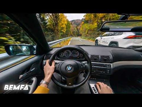 POV Driving my Stock 2001 BMW E46 330Ci up a Mountain Road + Intake Sound