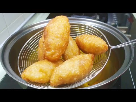 【EN/SUB/DUB】 Ham Sui Gok, traditional dim sum, crispy bubbles skin, savory moist filling