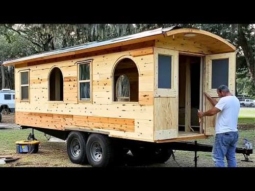 Man Builds TINY MOBILE HOME for Under $25,000 | Start to Finish by @buildersblueprint