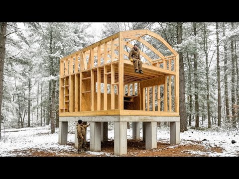 Man spent 9 months building his dream house | From start to finish @my_off-grid_story