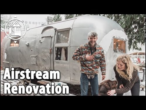 Vintage Airstream Renovation is Newlywedsβ Cozy Tiny Home