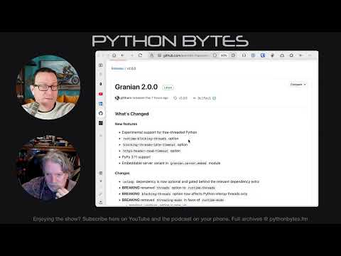 422: You need 4 spaces - Python Bytes
