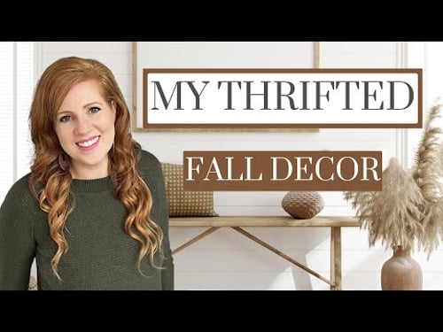 🍂🏠🍁THRIFTED (& AMAZON) FALL DECOR 2023• SHOP WITH ME • DIY #goodwill #homedecor #thrifting #fall