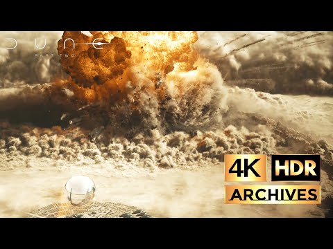 Dune Part 2 |4K-HDR| Nuclear Attack Scene, Final Battle Begins (2024)