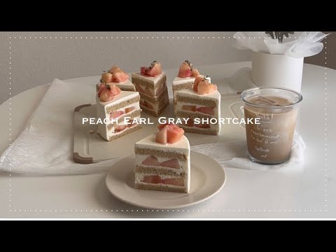 桃と紅茶のショートケーキレシピ🎂