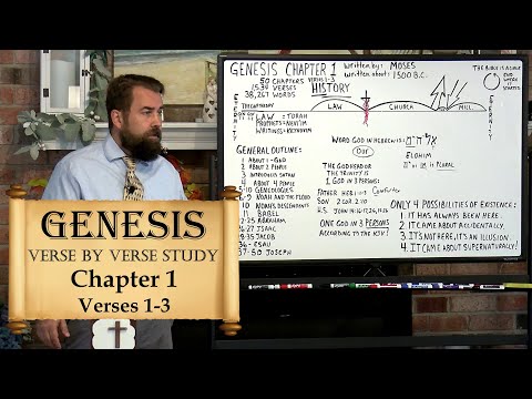 The Book of Genesis 1:1 to 3 Verse by verse Bible Study Robert Breaker #creation #jesusisgod