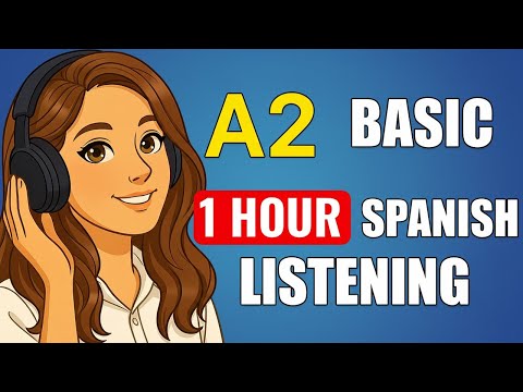 A2 Spanish Listening Practice (1 Hour) | Talking About Food and Cooking