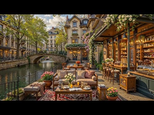 Soft Spring Jazz Music at Cozy Coffee Shop Ambience 🌿 Sweet Jazz Background Music for Work, Study