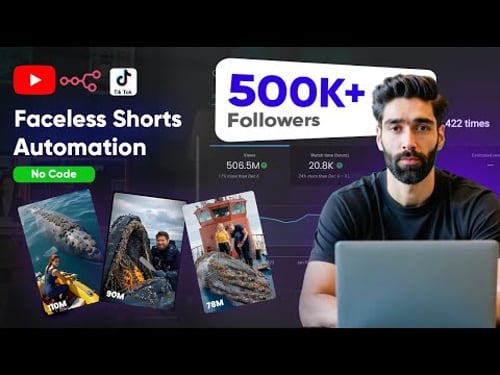 Automate Faceless Shorts/TikToks with AI & Monetize Hourly Using FFmpeg & n8n (No-Code Tutorial)