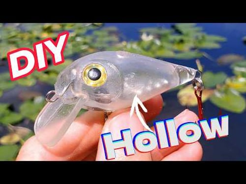 How I Made Hollow Fishing Lures That Look Factory-Made (DIY Roto-Molding Machine!) #LureBuilding
