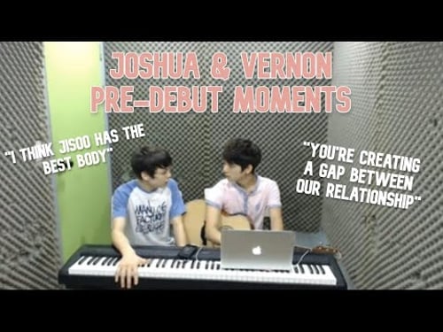 Pre-debut Vernon and Joshua moments (SEVENTEEN)