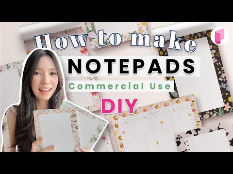 DIY Notepad Tutorial - How to make Notepads to Sell