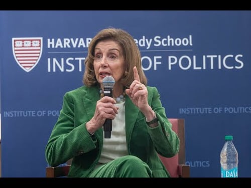 Nancy Pelosi in Discussion with Alison King