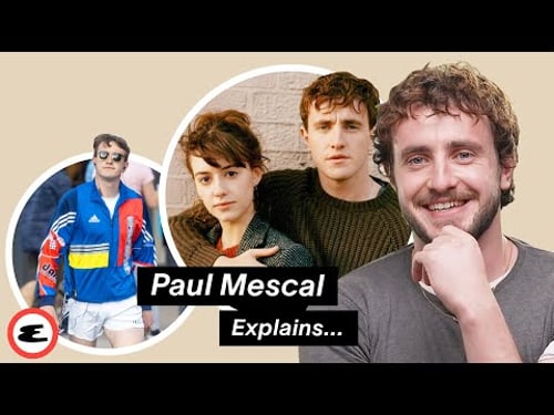 Paul Mescal On Partying with Andrew Scott, 'Normal People,' & Vintage Style | Explain This | Esquire