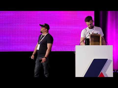 Hackathon Winners Presenting On Stage