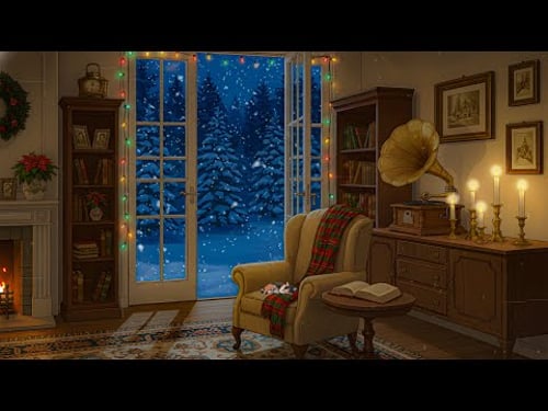 you’re in the 1950s listening to vintage oldies on a cozy snowy night (fireplace crackling)