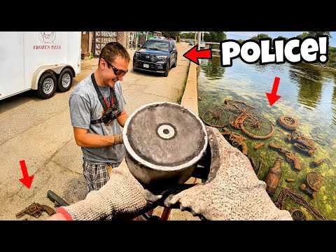 Police Taped Off the Area After 15 Days of Magnet Fishing This River!