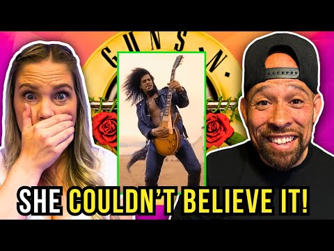 She's NEVER seen Guns N' Roses - November Rain! Lets get it SLASHER...