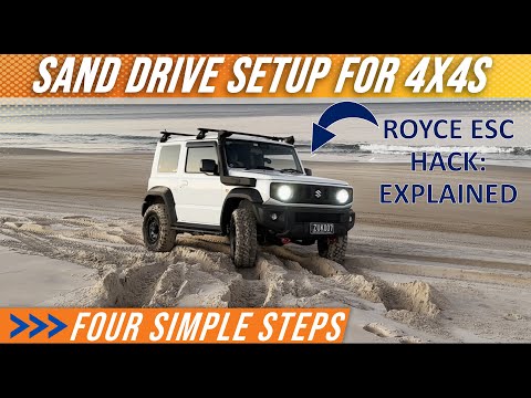 The 4 Sand Setup Steps - examples with a Suzuki JB74 Jimny including ROYCE ESC HACK!