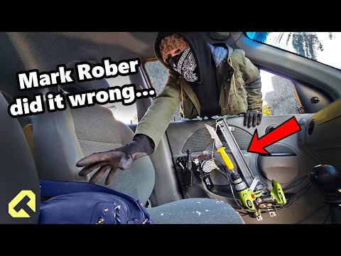 Car Thief Gets Instant Karma - Knife Drill Version