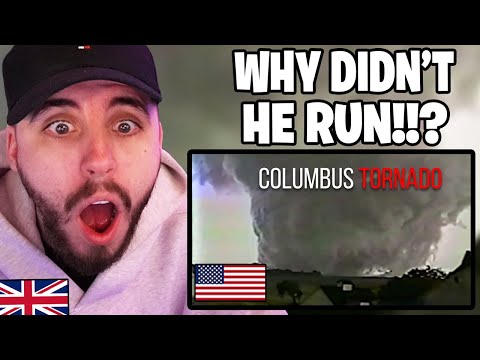 Brit Reacts to The Best American Tornado Footage Ever Shot - Columbus