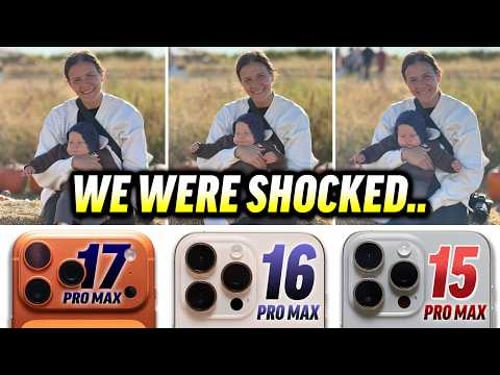 BLIND 17 Pro Max vs 16 Pro Max vs 15 Pro Max Camera Test!
