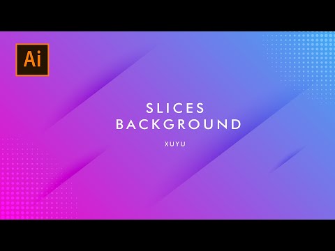 How To Make A Slices Background With Adobe Illustrator || Adobe Illustrator Tutorial For Beginner