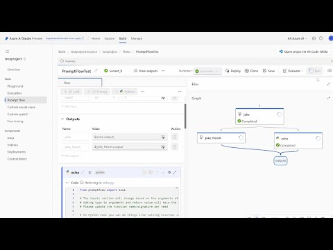 Azure AI Prompt Flow Demo