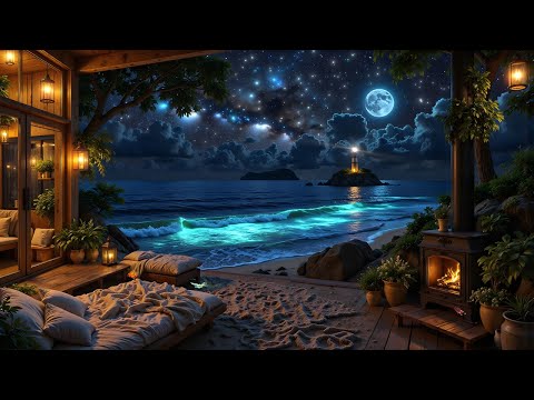 Relaxing Sleep Music + Insomnia - Ocean Sounds for Stress Relief, Deep Sleeping Music