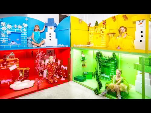 4 Color Christmas Challenge! 🎄✨ Magical Holiday Fun