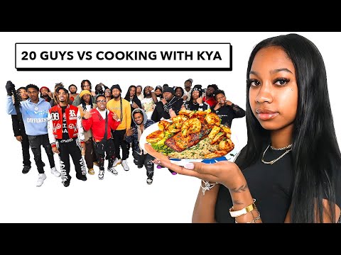 20 GUYS VS 1 CHEF: COOKING WITH KYA