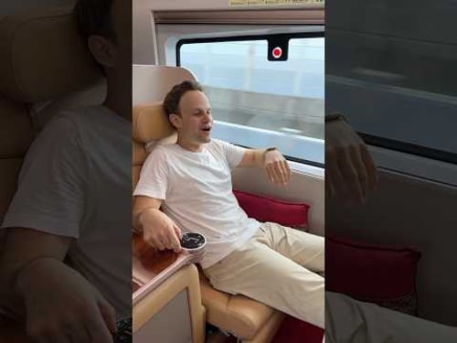 Business class train in China full Luxury #china #travel