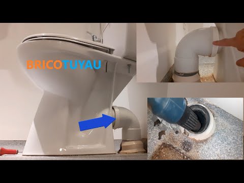 How to repair a leak in the toilet drain, how to replace a complete toilet drain pipe