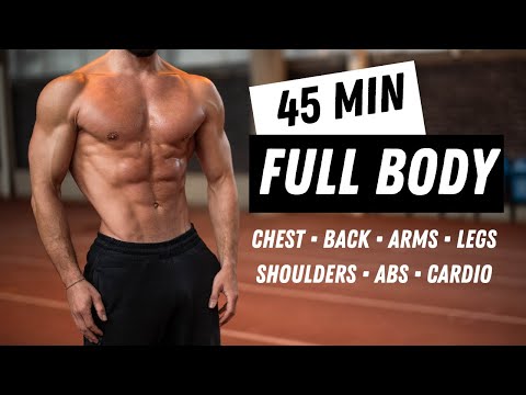 45 Min FULL BODY WORKOUT | No Equipment | No Repeat | Rowan Row
