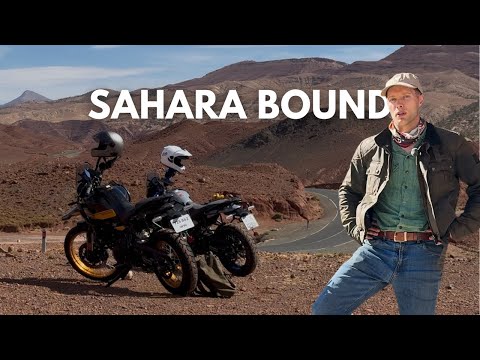 20 Motorbikes Heading Towards the Sahara Desert