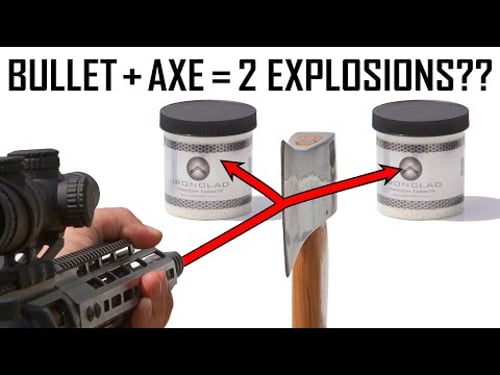 Splitting Rifle Bullets with an Axe! - Ballistic High-Speed