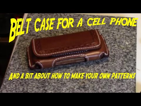 Making a cell phone belt case