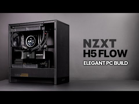 All-New NZXT H5 Flow (2024) | Elegant All-Black PC Build | Ryzen 9900X | X870 | Kraken Elite 240