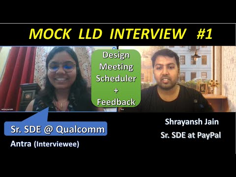 Mock Low Level System Design Interview with Qualcomm Sr. Engineer - Design Meeting Scheduler