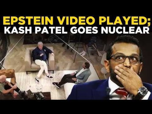 Kash Patel's Epstein Video Played In Congressional Hearing; Watch His Outburst | Trump News Today