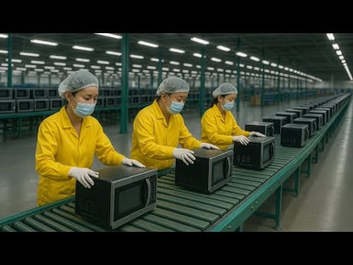 Inside the Factory Where Microwaves Are Made (The SECRET FULL process)