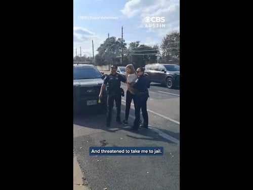 Texas teen protester threatened with taser at ICE rally