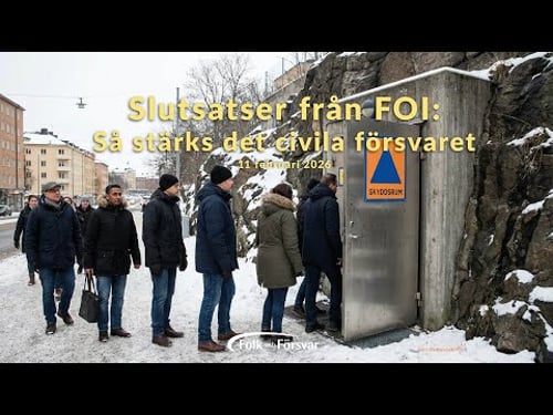 Slutsatser från FOI: Så stärks det civila försvaret