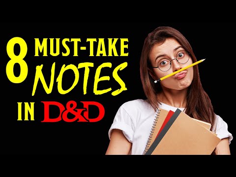 The Eight Notes all DMs Must Take in D&D