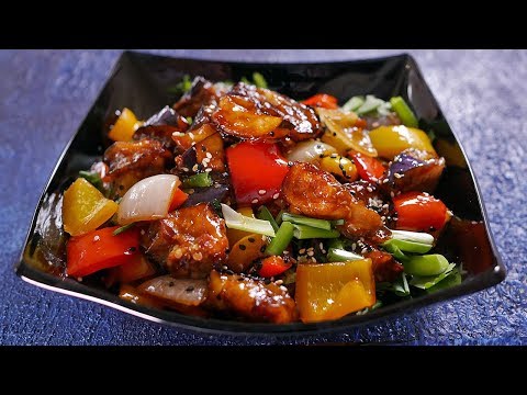 CHINESE SWEET AND SOUR EGGPLANT