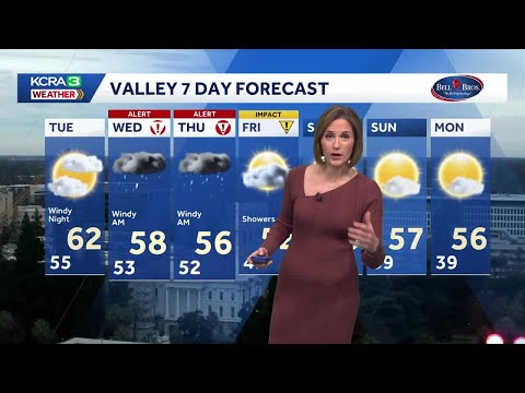 Northern California atmospheric river forecast | Timeline for gusty winds, heavy rain and snow th...