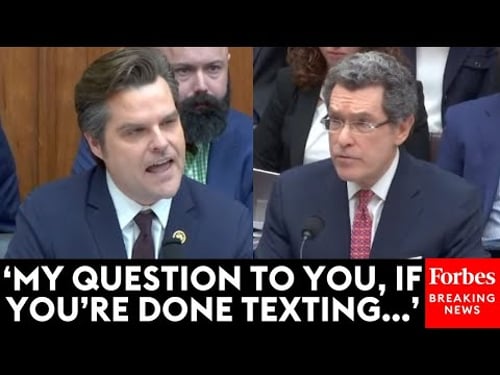 JUST IN: Matt Gaetz Clashes With Dem Witness At House Weaponization Committee Hearing